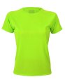 Dames Sportshirt CONA SPORTS Rainbow Tech Tee Lime